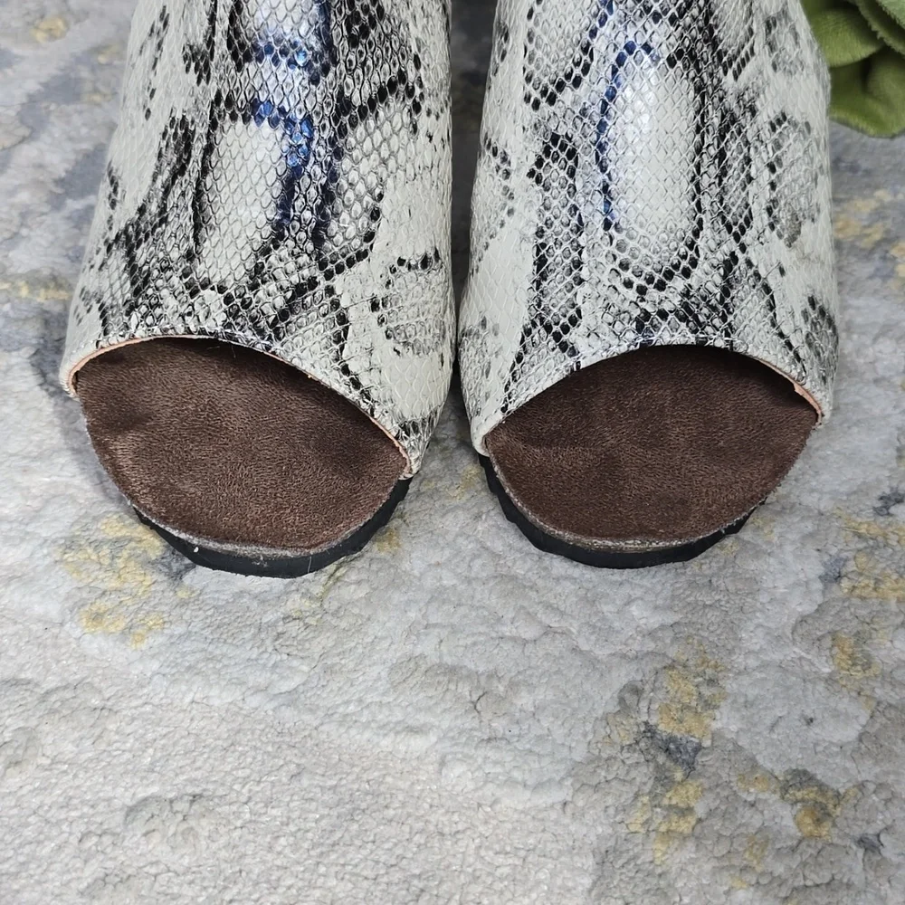 Jolimall Snakeskin Wedge Women's Size 7